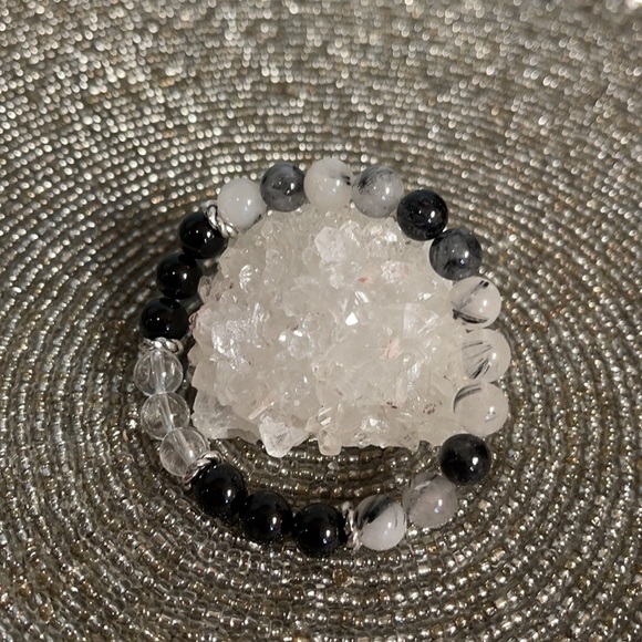 Tourmaline Quartz Blk Tourmaline Quartz Bracelet - Picture 3 of 4